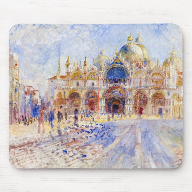 Pierre-Auguste Renoir - Venedig, Piazza San Marco Mousepad (Vorne)