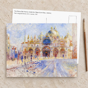 Pierre-Auguste Renoir - Venedig, Piazza San Marco Postkarte