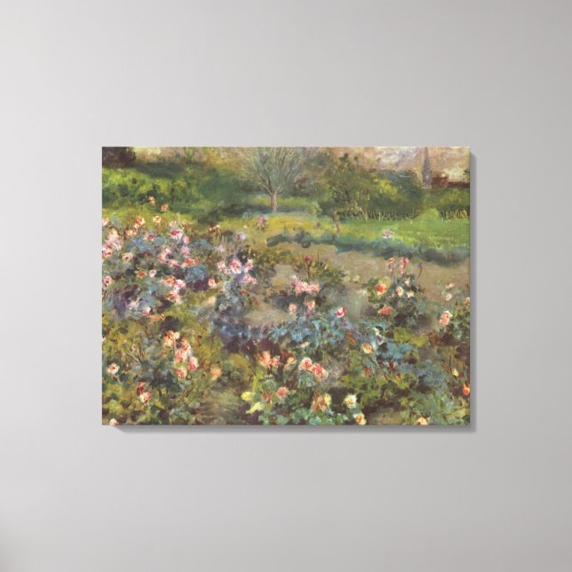 Pierre Auguste Renoir Vintag Rosenhain Leinwanddruck (Vorderseite)