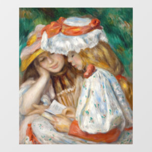 Pierre-Auguste Renoir - Zwei Girls Reading Fensteraufkleber