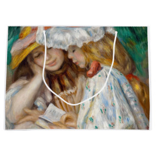 Pierre-Auguste Renoir - Zwei Girls Reading Große Geschenktüte