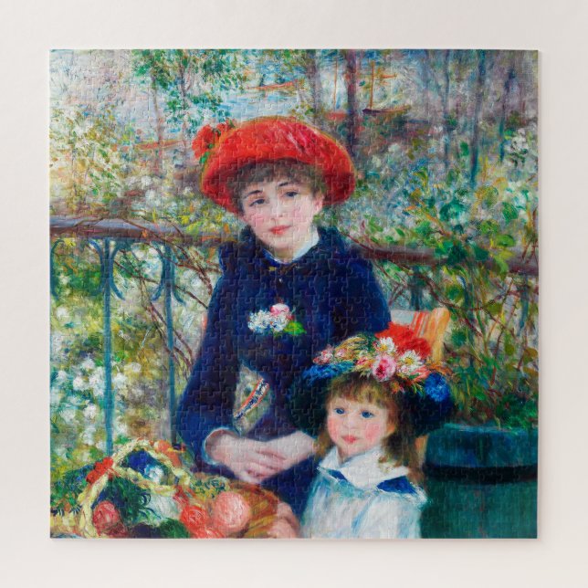 Pierre-Auguste Renoir zwei Schwester auf der Terra Puzzle (Vertikal)