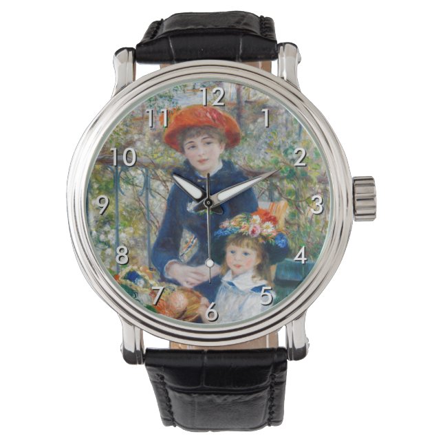 Pierre-Auguste Renoir - Zwei Schwestern auf der Te Armbanduhr (Vorderseite)