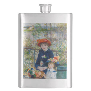Pierre-Auguste Renoir - Zwei Schwestern auf der Te Flachmann