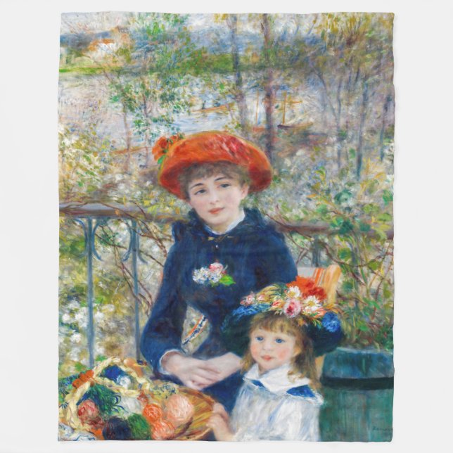 Pierre-Auguste Renoir - Zwei Schwestern auf der Te Fleecedecke (Vorderseite)