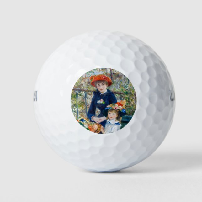 Pierre-Auguste Renoir - Zwei Schwestern auf der Te Golfball (Vorderseite)