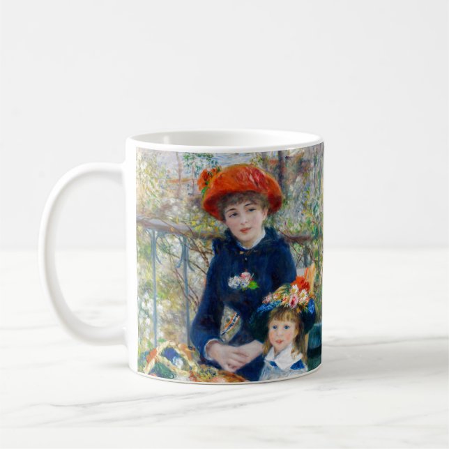 Pierre-Auguste Renoir - Zwei Schwestern auf der Te Kaffeetasse (Links)