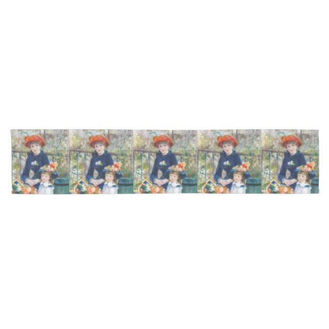 Pierre-Auguste Renoir - Zwei Schwestern auf der Te Kurzer Tischläufer (Horizontal)