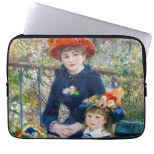 Pierre-Auguste Renoir - Zwei Schwestern auf der Te Laptopschutzhülle