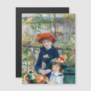 Pierre-Auguste Renoir - Zwei Schwestern auf der Te Magnetkarte