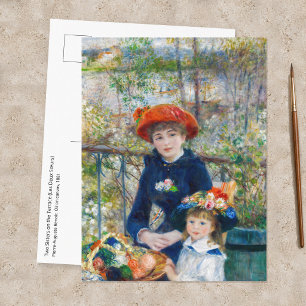 Pierre-Auguste Renoir - Zwei Schwestern auf der Te Postkarte