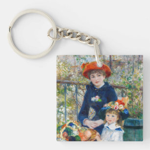 Pierre-Auguste Renoir - Zwei Schwestern auf der Te Schlüsselanhänger