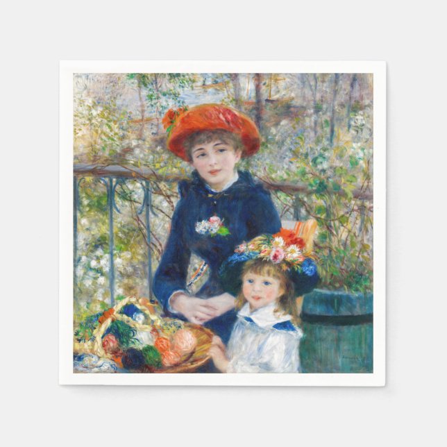 Pierre-Auguste Renoir - Zwei Schwestern auf der Te Serviette (Vorderseite)