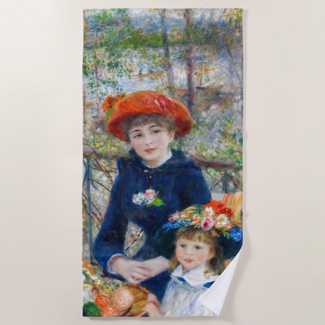 Pierre-Auguste Renoir - Zwei Schwestern auf der Te Strandtuch (Vorderseite)