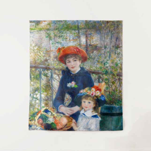 Pierre-Auguste Renoir - Zwei Schwestern auf der Te Wandteppich (Vorderseite)