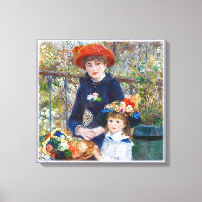 Pierre-Auguste Renoir Zwei Schwestern Leinwand CC0 (Vorderseite)