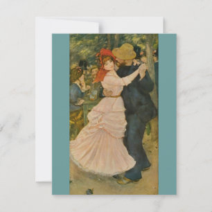 Pierre-Auguste Renoir's Dance at Bougival (1883) Einladung