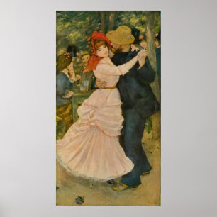 Pierre-Auguste Renoirs Tanz bei Bougival (1883) Poster
