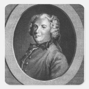 Pierre Carlet de Chamblain, bekannt als Marivaux Quadratischer Aufkleber