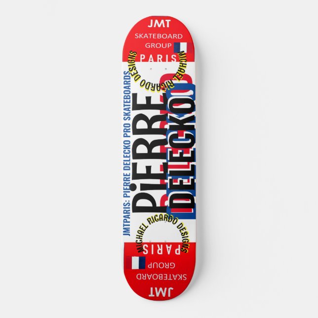 PIERRE DELECKO JMT PARIS 8 1/4" Skateboard Deck (Vorderseite)