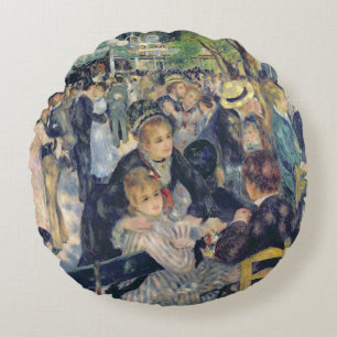 Pierre ein Renoir Ball bei Moulin de la Galette Rundes Kissen