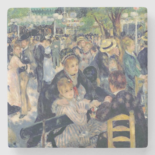 Pierre ein Renoir | Ball bei Moulin de la Galette Steinuntersetzer (Vorderseite)
