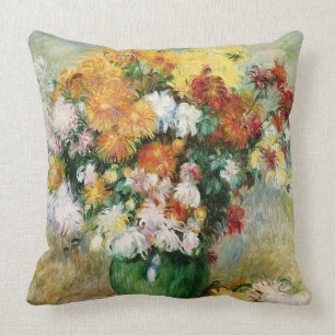 Pierre ein Renoir Blumenstrauß der Chrysanthemen Kissen