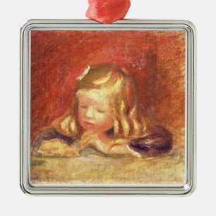 Pierre ein Renoir   Coco am Tisch Ornament Aus Metall