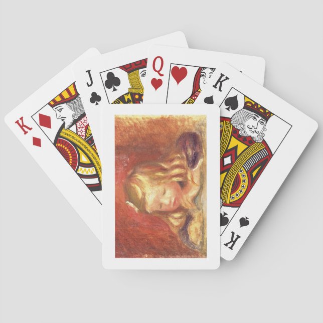 Pierre ein Renoir | Coco am Tisch Spielkarten (Rückseite)