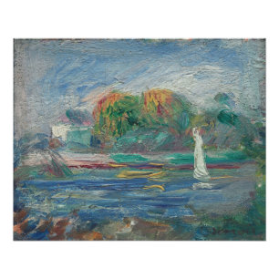 Pierre ein Renoir   der blaue Fluss Poster