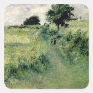 Pierre ein Renoir   der Wässern-Platz Quadratischer Aufkleber