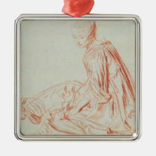 Pierre ein Renoir   Frauen-Lächeln Silbernes Ornament