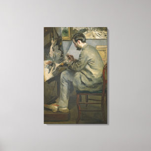 Pierre ein Renoir Frederic Bazille an seinem Leinwanddruck