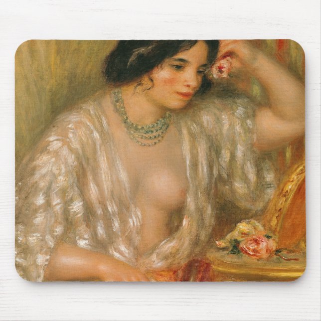 Pierre ein Renoir | Gabrielle mit Schmuck Mousepad (Vorne)