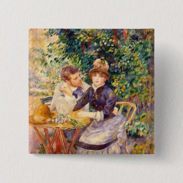 Pierre ein Renoir | im Garten Button (Vorderseite)