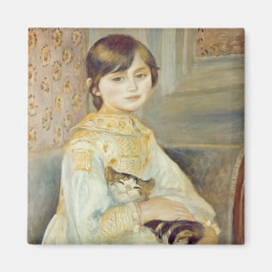 Pierre ein Renoir Julie Manet mit Katze Magnet