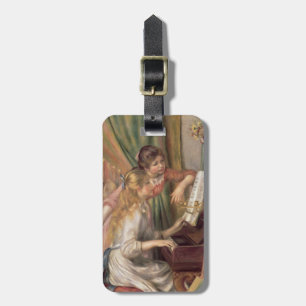 Pierre ein Renoir   junge Mädchen am Klavier Gepäckanhänger