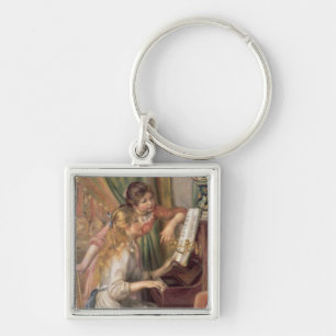 Pierre ein Renoir junge Mädchen am Klavier Schlüsselanhänger