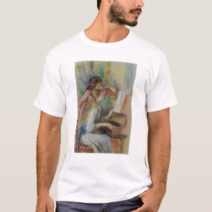 Pierre ein Renoir junge Mädchen am Klavier T-Shirt