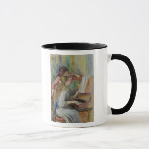 Pierre ein Renoir   junge Mädchen am Klavier Tasse