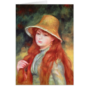 Pierre ein Renoir junges Mädchen in einem