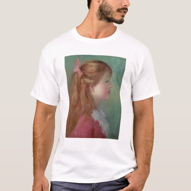 Pierre ein Renoir | junges Mädchen mit dem langen T-Shirt (Vorderseite)