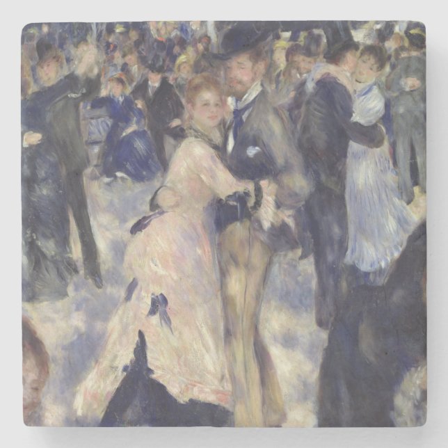 Pierre ein Renoir | Le Moulin de La Galette Steinuntersetzer (Vorderseite)