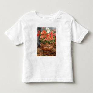 Pierre ein Renoir Pelargonien in einem kupfernen Kleinkind T-shirt