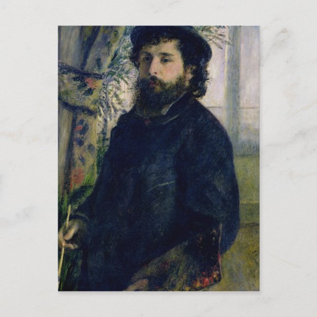 Pierre ein Renoir | Porträt von Claude Monet Postkarte (Vorderseite)