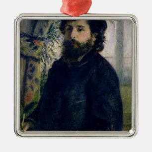 Pierre ein Renoir   Porträt von Claude Monet Silbernes Ornament
