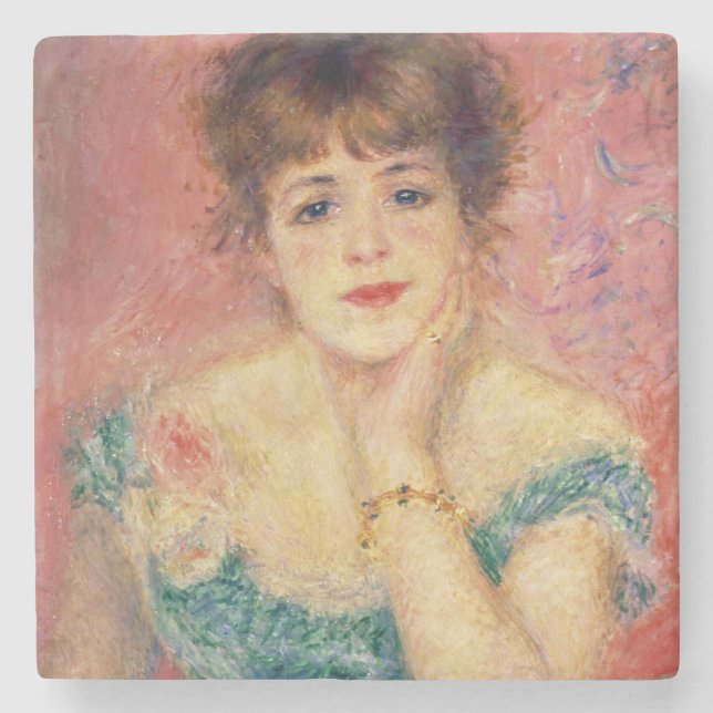 Pierre ein Renoir | Porträt von Jeanne Samary Steinuntersetzer (Vorderseite)