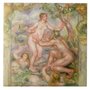 Pierre ein Renoir   Saone, der in die Rhône fließt Fliese