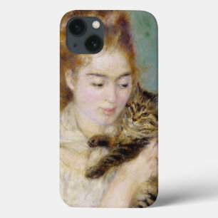 Pierre eine Renoir Frau mit einer Katze Case-Mate iPhone Hülle