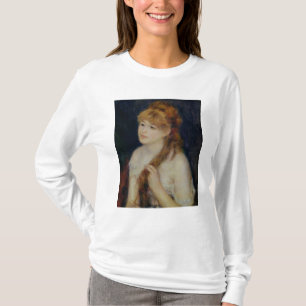 Pierre eine Renoir   junge Frau, die ihr Haar T-Shirt